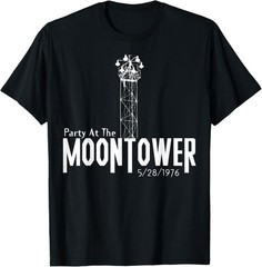 Party At The Moon Tower Funny Cool Vintage Party Classic 90s T-Shirt