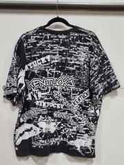 American Crown Large L Kentucky Black White All Over Map Print KY Tshirt Tee
