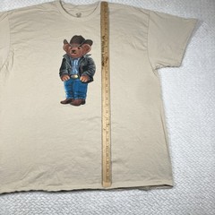 Cowboy T-Shirt Polo Bear Style T-Shirt Style Casual Graphic T-Shirt XL