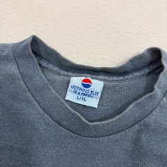Vintage Pepsi 100 Percent Guaranteed Promo Shirt Men’s L/XL Blue Faded 90s