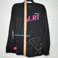 d.RT Adjust Adapt Evolve Men CyberPunk Y2K Street Black Long Sleeve Tee Size 4