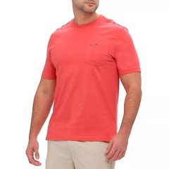 GREG NORMAN MEN’S COTTON T-SHIRT WITH CHEST POCKET MULTIPLE COLOR & SIZE NEW