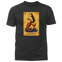 LA SIRENA MEXICAN LOTERIA CARD GRAPHIC T-SHIRT