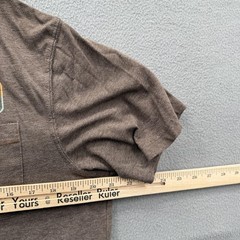 Howler Bros Shirt Mens Medium Brown Pocket Heed The Call Graphic Tee Tagless