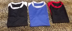 3 Packs Men’s 3/4 Sleeve Crew Neck Raglan Jersey Baseball Tee Shirts Size Medium