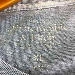 Abercrombie Fitch Muscle Pocket T-Shirt Mens XL Heather Sky Blue Everyday