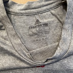 Adidas Creator Tee Indiana Mens Large Gray Heather Aeroready Shirt L
