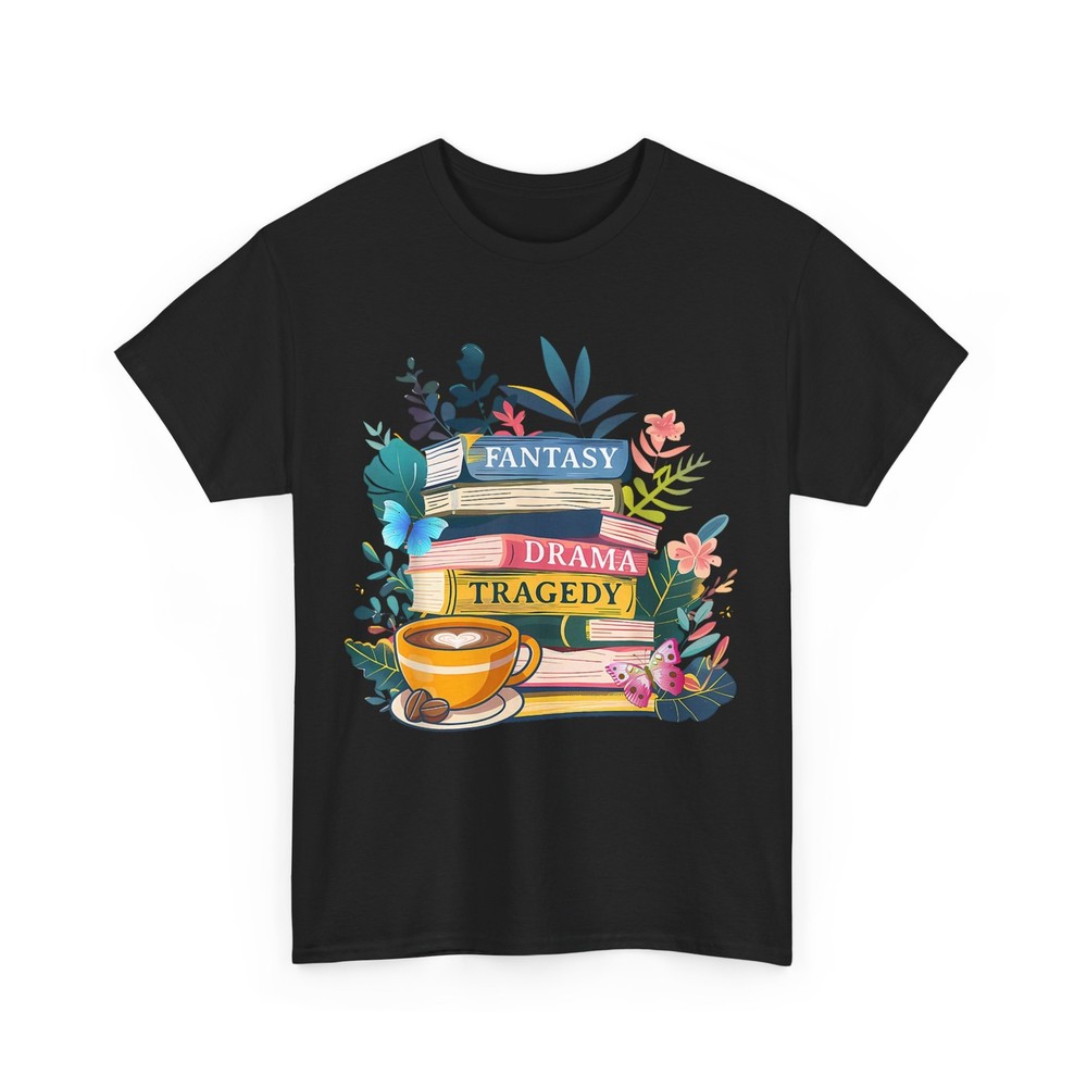 Bookish Shirt, Fantasy Drama Tragedy Books Reading Books Lovers Floral Shirt