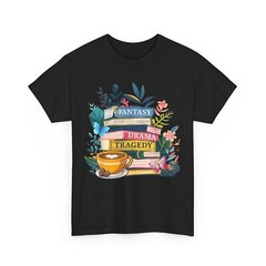 Bookish Shirt, Fantasy Drama Tragedy Books Reading Books Lovers Floral Shirt