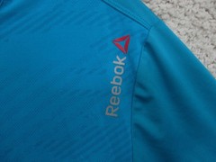 Reebok Shirt Medium Adult Blue Athletic Running Stretch Logo Modern Fit Mens M