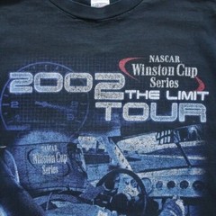 Checkered Flag Sports T-Shirt L Nascar Winston Cup Series 2002 The Limit Tour