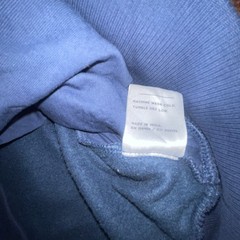 Pact Organic Cotton Sweatshirt M Blue Long Sleeve Pullover Pockets