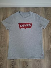 Levi’s Men’s Graphic Tee Tshirt Sz L Gray
