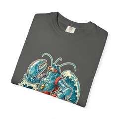 Y2K Surfcore Glass Lobster Lifeguard T-Shirt Graphic