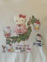 SANRIO HELLO KITTY VINTAGE WHITE TEE TOKOYO JAPAN 2004 NEW PAT.3038514&P
