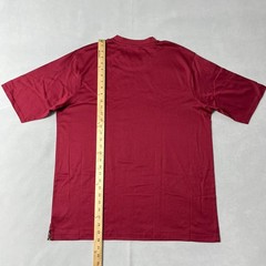 Vintage Burberry London T Shirt Men Burgundy Cotton Embroidered Logo