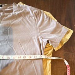 JMIERR Men’s V-Neck Short Sleeve Solid T-Shirt Lot 2 Beige Purple Size L