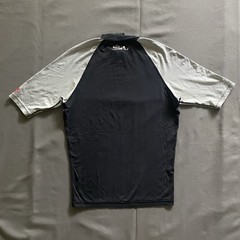 Vintage 2000s Quicksilver Surf Shirt Mens Medium Black Gray Surfing Beach Swim