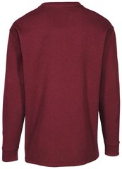 Men’s Long Sleeve Thermal Henley Size XL Cotton Heavyweight Knit RedHead Outdoor