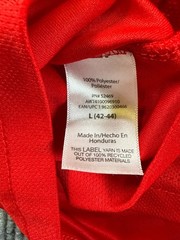 Athletic Works Mens L Red DriWorks Athletic Shirt Short Sleeve Performance Tee