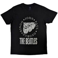 The Beatles Rubber Soul Names T-Shirt Black New