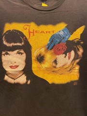 Vintage Heart band Short Sleeve Cotton All size shirt Black Unisex NG1868