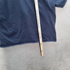 Vintage Gildan Shirt Adult 2XL XXL Blue Wolf Nature Biker Motorcycle Grunge Y2K