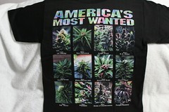 MARIJUANA AMERICA’S MOST WANTED WEED CANNABIS KUSH T-SHIRT SHIRT