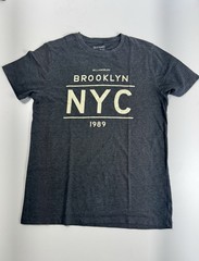 Old Navy Brooklyn NYC Men’s Gray Graphic Print Crew Neck Short Sleeve T-Shirt S