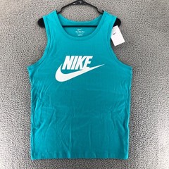 Nike Sportswear Icon Futura Tank Top Men’s L Teal Green White AR4991 345