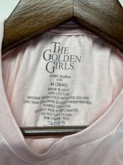 The Golden Girls T Shirt Mens M (38/40) Pink Cotton Stay Golden Graphic Pullover