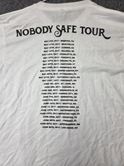 2017 Culture Migos Merch White Size large Front Back Nobody’s Safe Tour Black Md