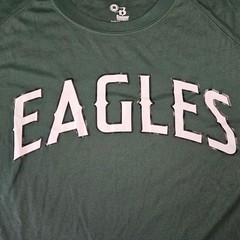 Badger Sport Eagles Athletic T Shirt Green Short Sleeve Mens Size Medium
