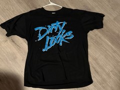 (original) Vintage Dirty Looks – BLUE TEQUILLA “bottoms up” XL T-Shirt (RARE!)