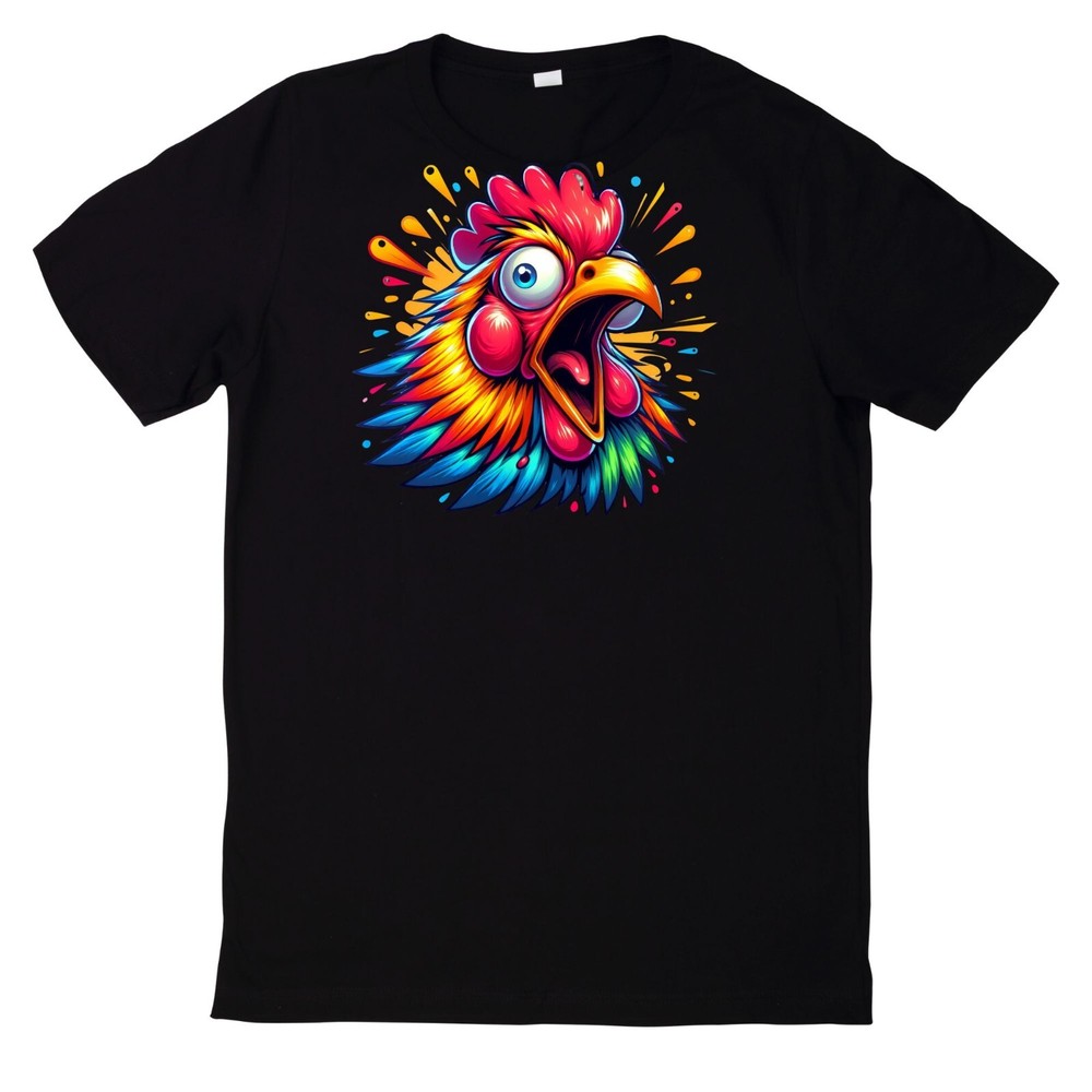 Funny Chicken Face T Shirt