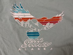 Sitka Alaska Shirt Adult XL Nature Eagle Mountain Outdoor Travel Souvenir Cotton
