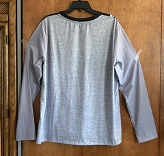 NWT LIGHT Weight Exclusive Long Sleeve Shirt Gray White Black XXXL