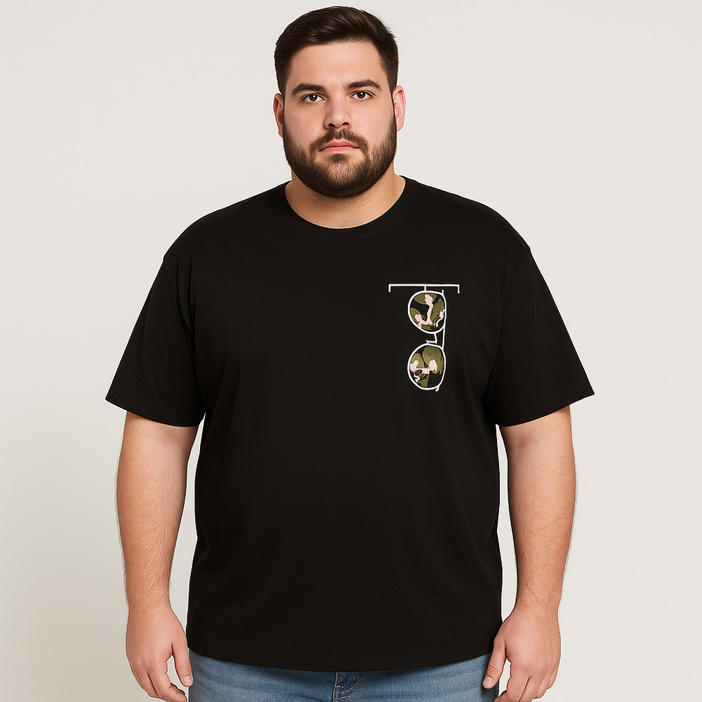 UMO MAXFORT SIZES OVER SHORT SLEEVE CREW NECK COTTON PRINT T-SHIRT ART. E2630
