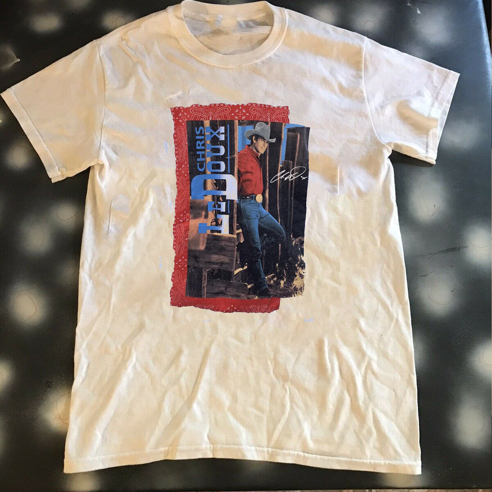 90s vintage Chris Ledoux Country 1995 Tour T Shirt White Unisex S-2345XL UM85