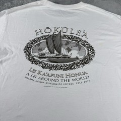 RARE Hokulea Malama Honua World Wide Canoe Voyage Men’s Medium White Shirt