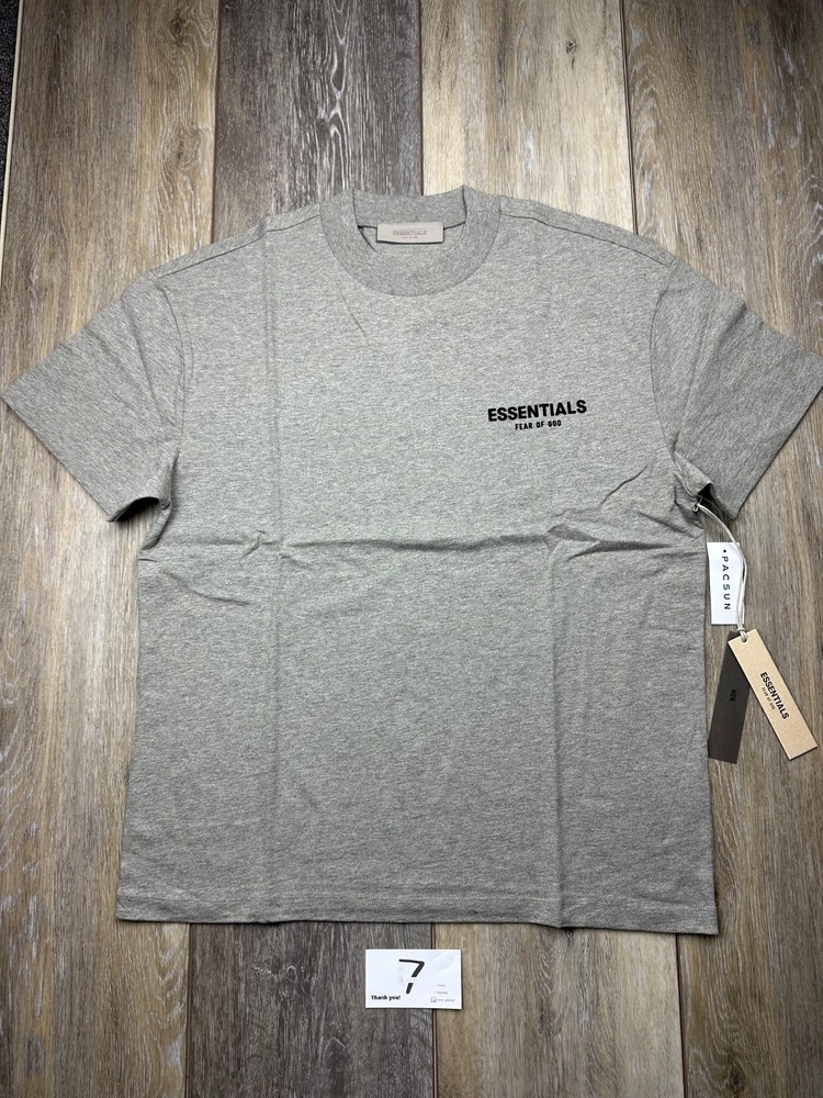 Fear of God Essentials Dark Oatmeal Short Sleeve T-Shirt Sizes: XS-XL