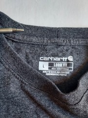 Carhartt Mens L Dearborn LS Shirt K231 Carbon Heather Gray NWOT *Read*