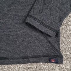 Faherty Cloud Cotton Henley Shirt Mens (M) Gray Long Sleeve Pima Modal