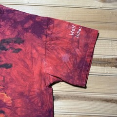 Vintage 1997 Native American Eagle Wolf Creek Indian Village Tie Dye Shirt Large