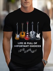 180g T-shirt Men’s Novelty Graphic T-Shirt | Polyester | Machine Washable |
