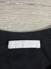 Helmut Lang Shirt Mens Small Black Embroidered Logo Graphic Tee T-Shirt Designer