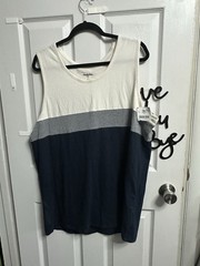 NEW Goodfellow & Co MENs Tank Top- Blue/Gray/ Beige- Size XLT