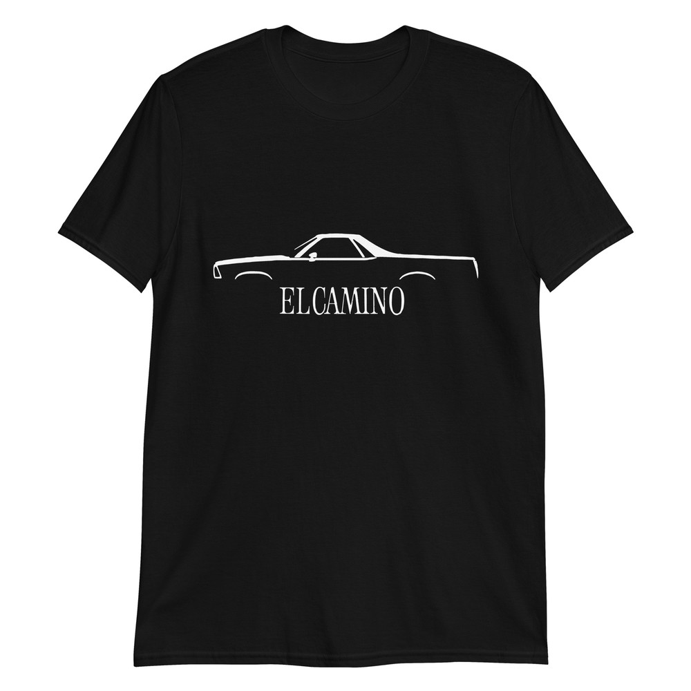 Chevy El Camino 5th Generation 1978 Classic Car Silhouette Short-Sleeve T-Shirt