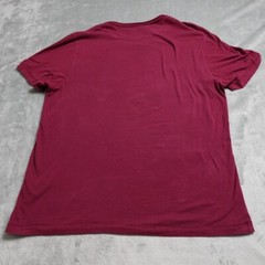 True Religion Shirt Men’s XL Red Metallic Horseshoe Print Short Sleeve Pullover!