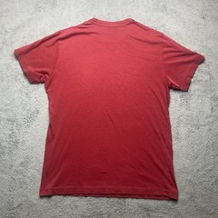 Hollister Tshirt Men’s Red Logo Crew Neck Short Sleeve Cotton Poly Blend Size M